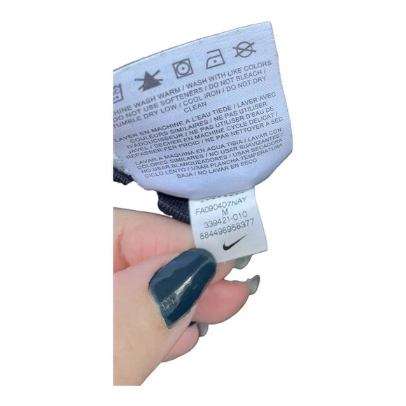 NIKE Women's Fit Dry Black Weave Knit Wide Leg Pockets Pants Size Medium 8/10 - Picture 7 of 10